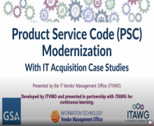 PSC Modernization with IT Acquisition Case Studies