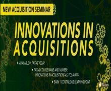 Innovations in Acquisitions