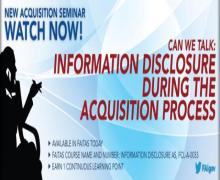 Can We Talk - Information Disclosure Can We Talk - Information Disclosure